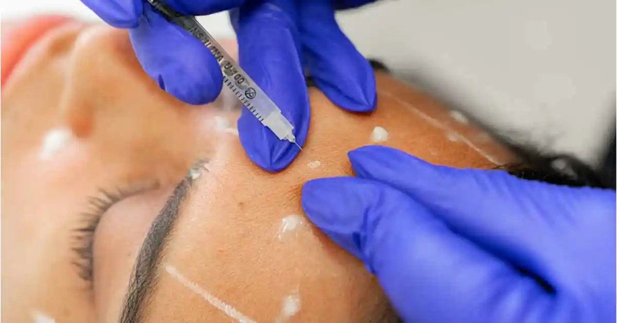 Botox for face forehead line by dermatologit dr navin taneja